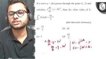 If a curve \( y=f(x) \) passes through the point \( (1,2) \) and sa...