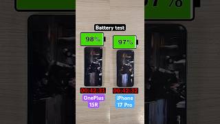 OnePlus 15F vs iPhone 17 Pro battery test!