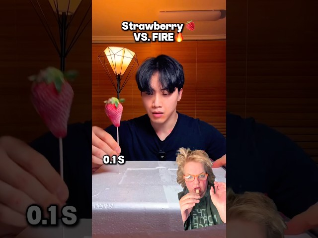 Strawberry🍓vs. FIRE🔥🔥💀💀💀 #shorts #strawberry
