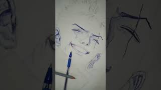 Scarred eye in roronao zoro #onepiece #zoro #anime #short #mangart #viral art