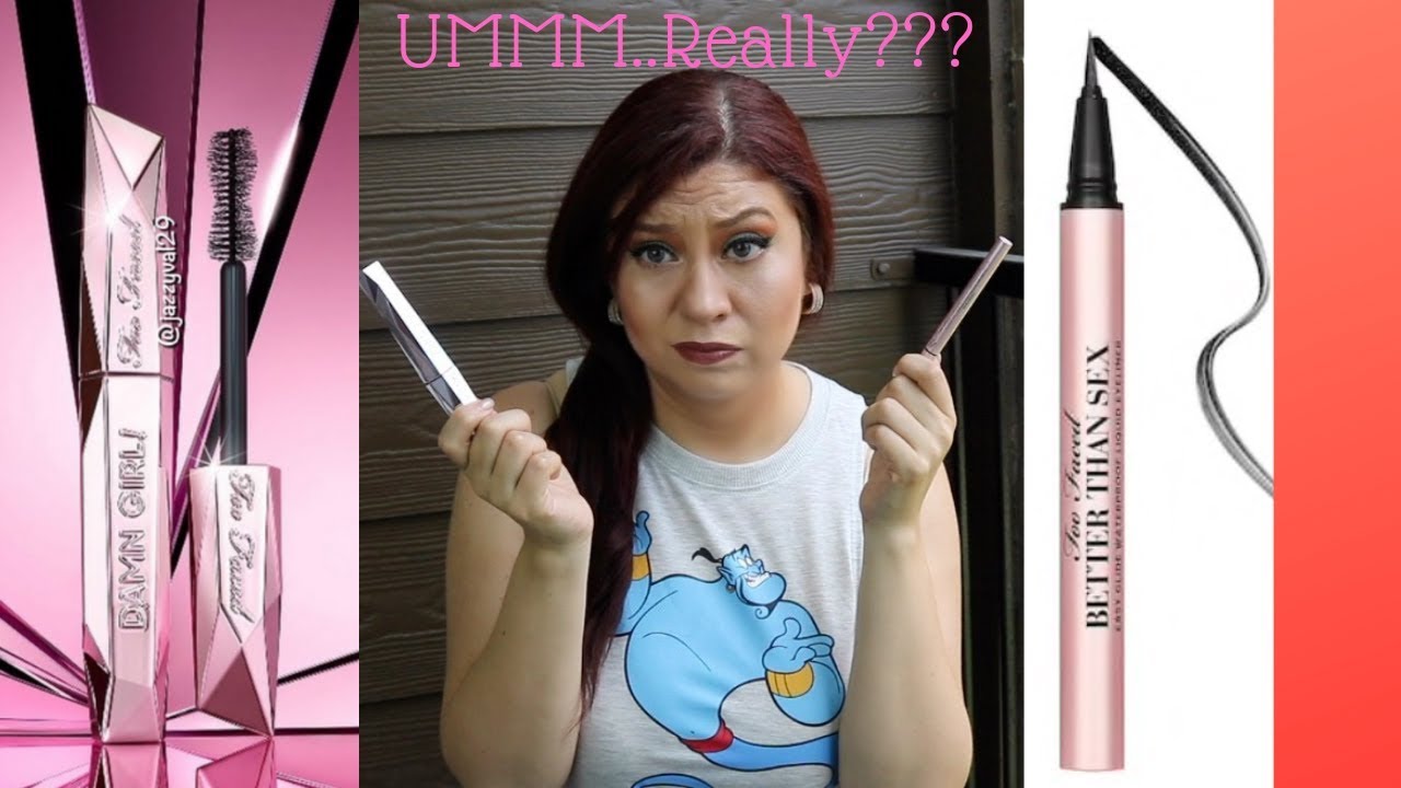 REVIEW/DEMO DAMN GIRL!!!!MASCARA AND BETTER THAN SEX EYELINER YouTube
