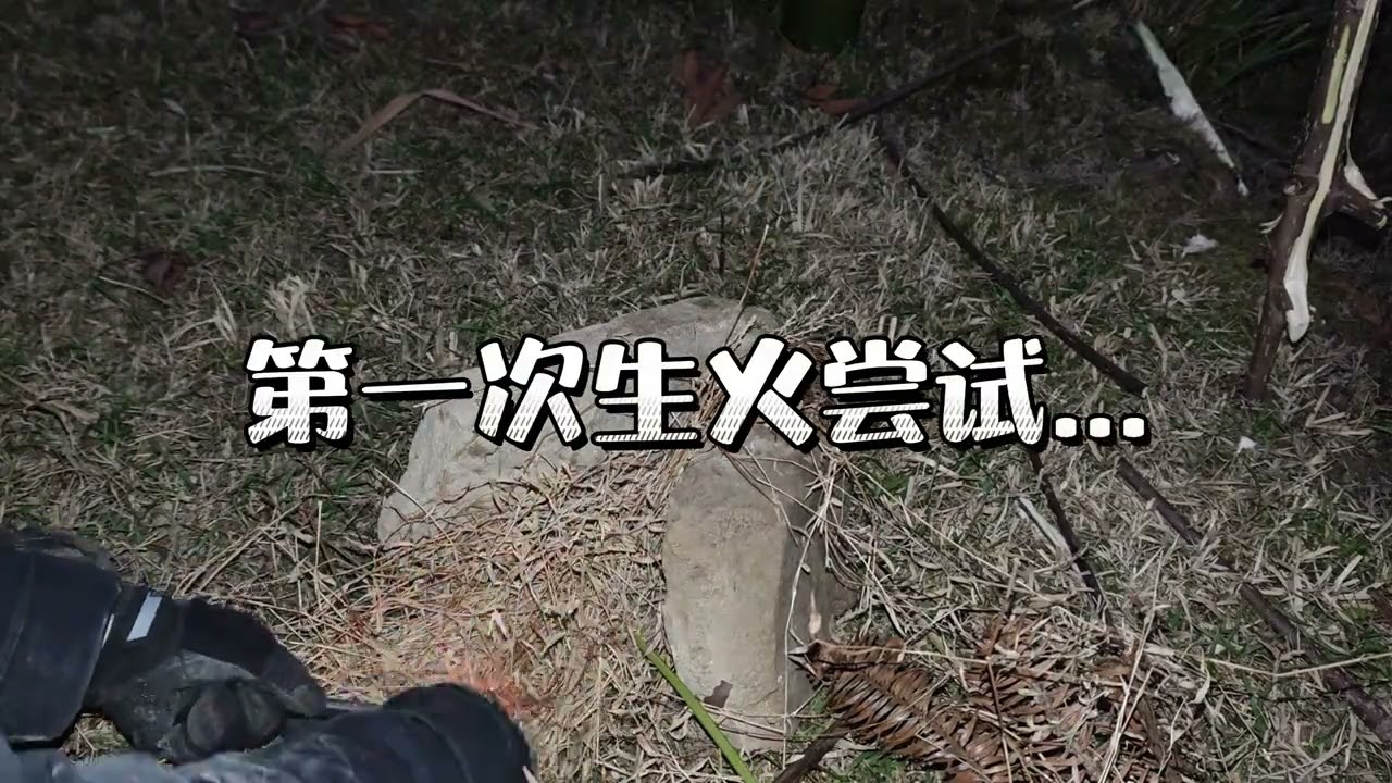 只带三件装备在户外过夜！末日生存技能实践！