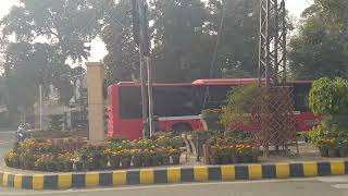 electric buses test drive on different routes of Lhr