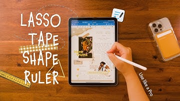 Use GoodNotes Like a Pro | Lasso, Tape, Shape and Ruler tools