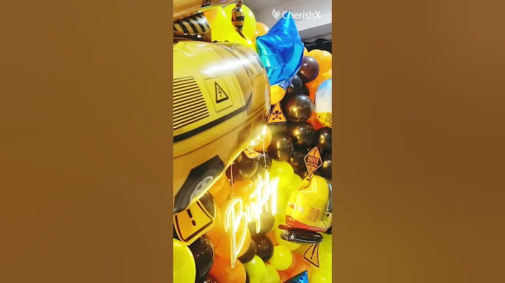 Trending Construction-Themed Birthday Decorations of All Time CherishX #shorts #birthdaydecorations