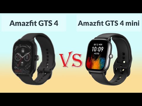 Amazfit GTS 4 vs GTS 4 Mini – Size Comparison on Wrist! (1.75' vs 1.65') 