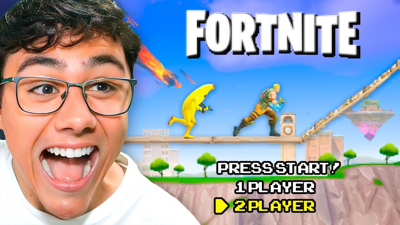 Jugué Fortnite pero es 2D