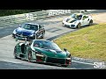 Senna and GT2 RS MR Chase on the Nurburgring!