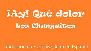 Video thumbnail of "TRADUCTION y Letra AY, QUÉ DOLOR - Los Chunguitos Français Español"
