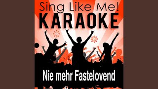 Video thumbnail of "La-Le-Lu - Nie mehr Fastelovend (Karaoke Version with Guide Melody) (Originally Performed By Querbeat)"