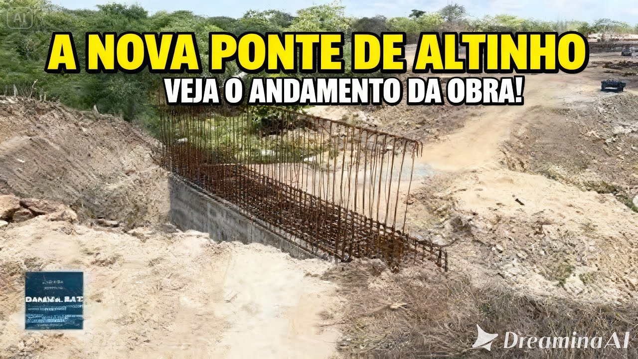 VEJA COMO ANDA A CONSTRUÇÃO DA PONTE EM ALTINHO-PE