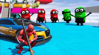 GTA5 Spiderman Takes on Minions in EPIC Hide & Seek Battle #gta #spiderman #gta6 