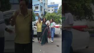 #Actress Munmun Sen and her daughter #Rima Sen cast vote at Ballygunge #kolkata