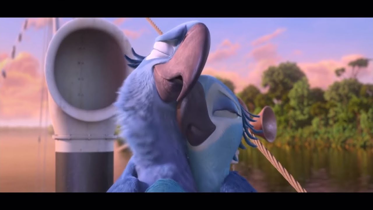 Rio 2 (2014) Blu and Jewel heartwarming boat scene - YouTube