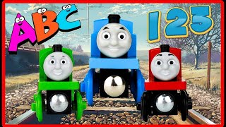 Thomas and Friends Learn ABC 123 Colors| Learning Video for Toddlers|Toy Trains of David