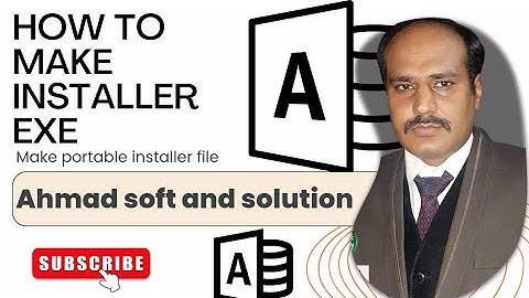 How To Make Installer (setup.exe) Using WinRAR || Ahmad Soft and Solution || Microsoft access 2016