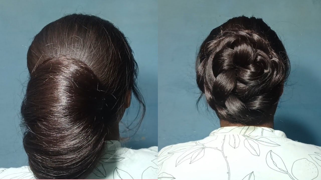 hair bun / long hair bun YouTube