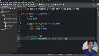 Java Tutorial - Problem Statement on Inheritance - Problem-4