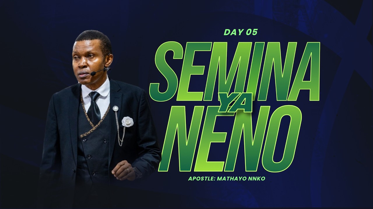 DAY 05. KIPINDI 01.ROHO MTAKATIFU NA UTENDAJI WA ROHO SABA | APOSTLE MATHAYO NNKO