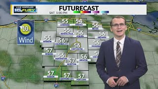 Clouds increase this afternoon