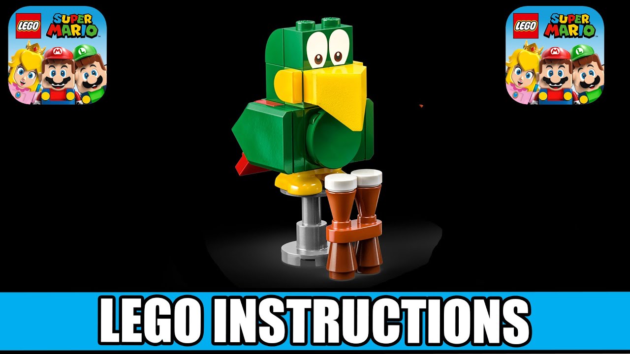 How To Build LEGO Squawks Instructions From Super Mario Set - Dixie Kong's Jungle Jam LEGO instructions