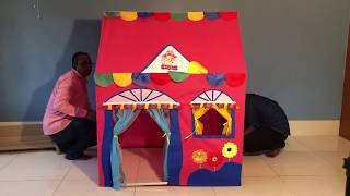 How to Assemble Homecute Hut Type Kids Toys Play Tent House screenshot 4