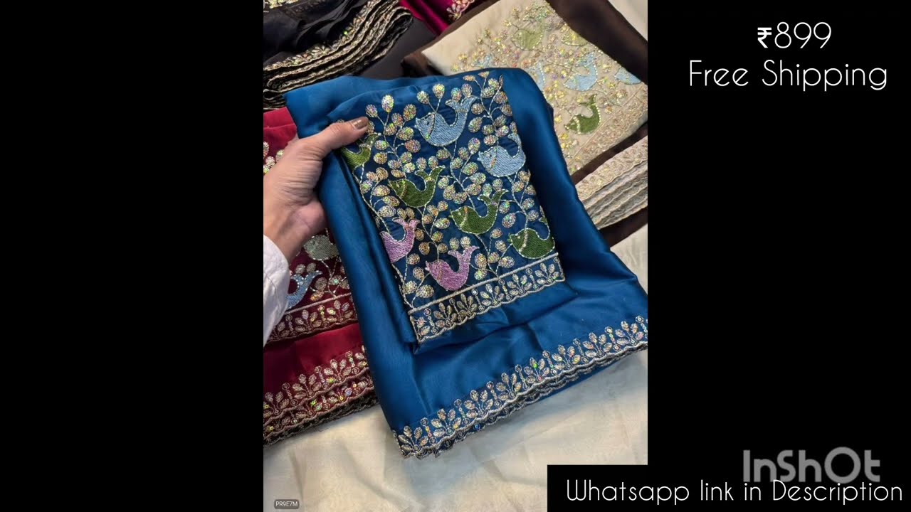 👑 MJ FASHION FLAIR 👑 ⚜️Soft Rangoli Silk With Embroidery Work a ⚜️Price ₹899/- Free Shipping⚜️