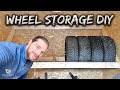 How to build diy tire rack  living in norway  vlog 33