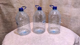 Бутылки одинаковые, а поделки разные, 3 Варианта Поделок из бутылок и цемента