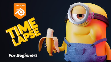 Modeling 3D MINION in Blender - Timelapse