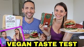 MUKBANG TASTE TEST | Beyond Meat Burger + Magnum Ice Cream