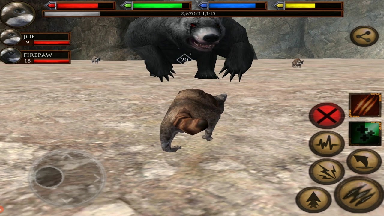 🦝Furious Raccoon VS 🐻Angry Cave Bear, Boss Fight, Ultimate Forest Simulator