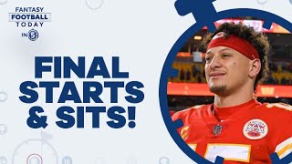 LAST-MINUTE Week 15 Start 'Em Sit 'Em Picks! + Injury Updates! (Fantasy Football Today in 5 Podcast)