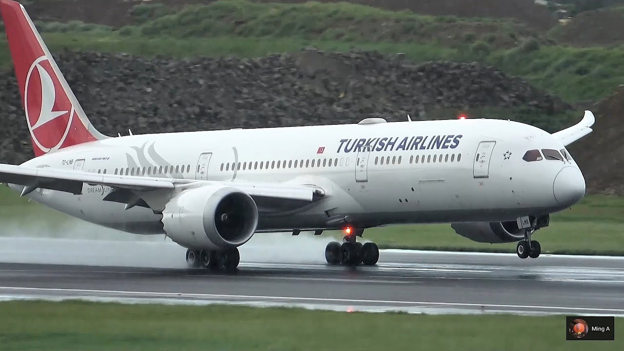 陰雨天飛機起降 近距離特寫｜桃園國際機場 Plane Spotting TPE/RCTP