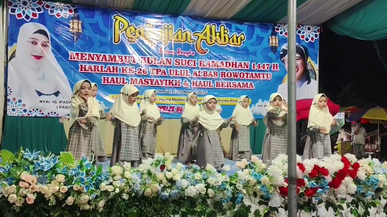 Acara harlah tpq ulul albab..Kirana pentas