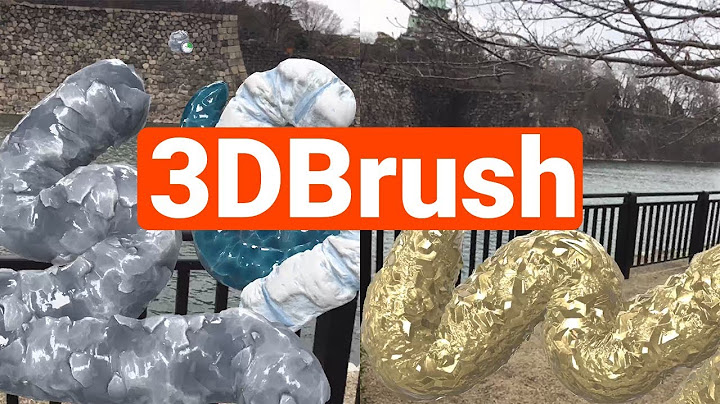 3DBrush - Draw using Photorealistic 3D Brushes in AR