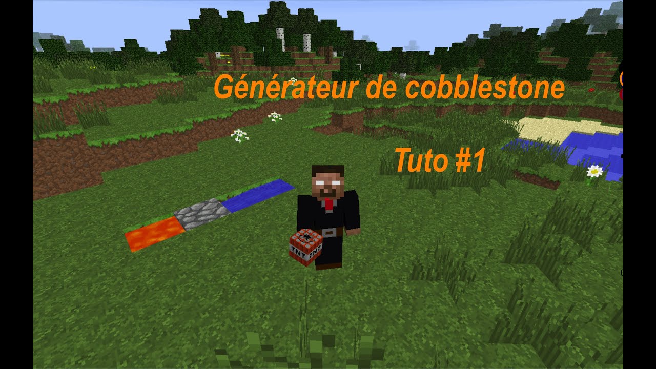 -Minecraft- Comment faire un générateur de Cobble? Episode 1 - YouTube