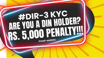HOW TO FILE DIR-3 KYC ON MCA V3 PORTAL? DIR-3 WEB KYC | FORM DIR-3 KYC | AVOID PENALTY OF RS. 5,000!