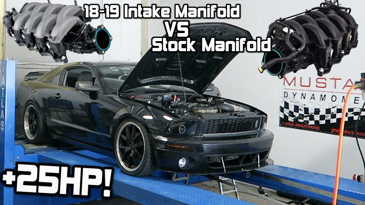 How Much Hp My Coyote Swap With 2018 Intake Manifold Vs Stock Manifold Makes On The Dyno
