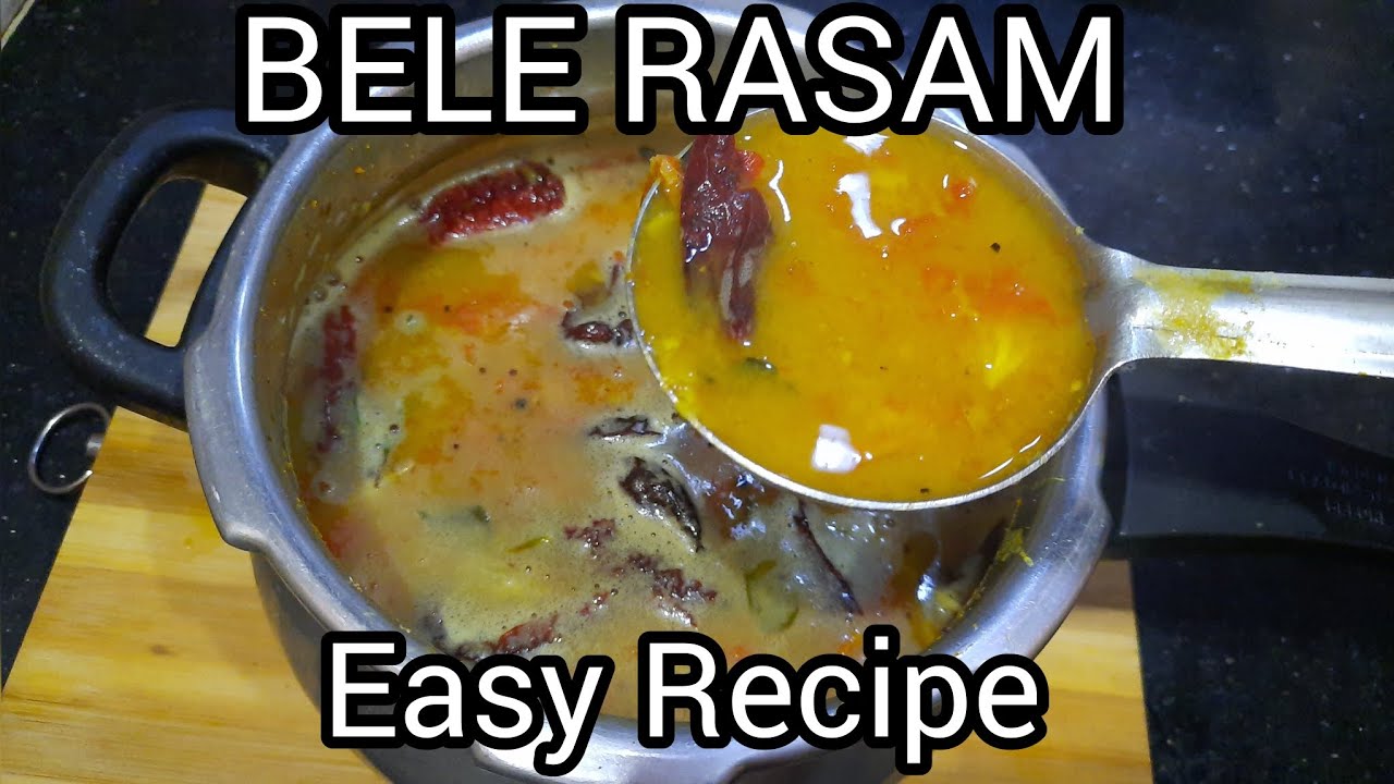 Bele Rasam |pepper Rasam |Easy Recipe |South Indian dish - YouTube