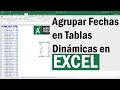 ¿Problemas con agrupar fechas en tabla dinamica en Excel? Resuelvelo usando BuscarV y otros trucos