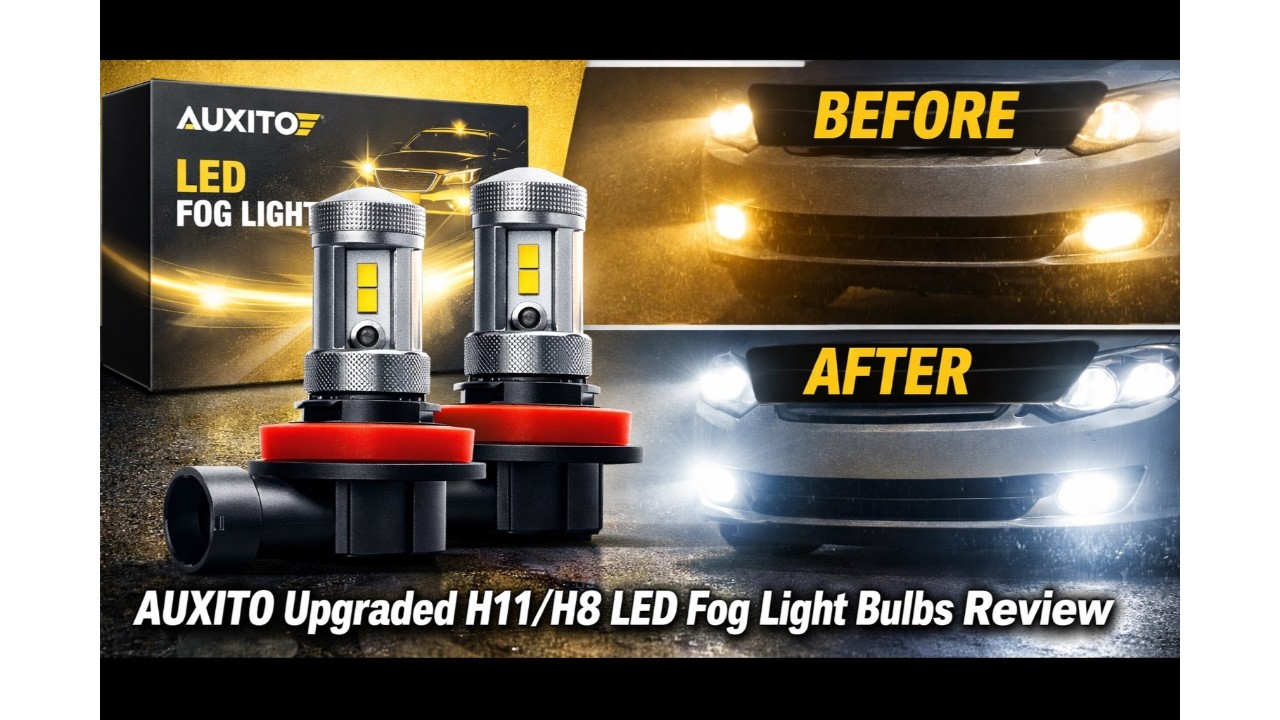 💡 AUXITO Upgraded H11/H8 LED Fog Light Bulbs Review 🚗