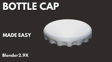 bottle cap modeling in blender 2.9x