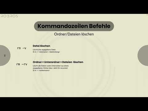 Die wichtigsten CMD / CLI Befehle (Linux) Tutorial für Anfänger - #5 Files/Ordner Löschen
