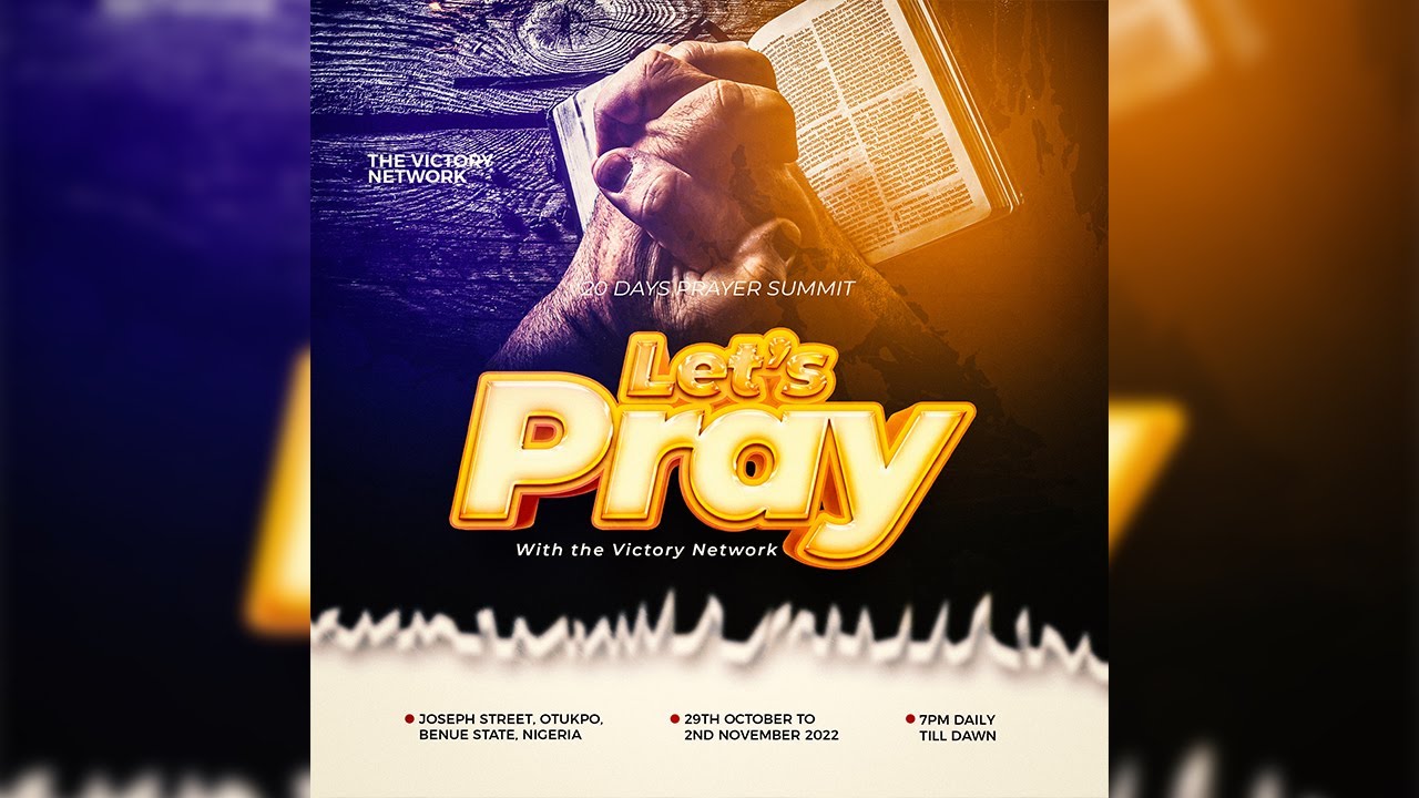 How to Design Church Flyer in Photoshop | Prayer