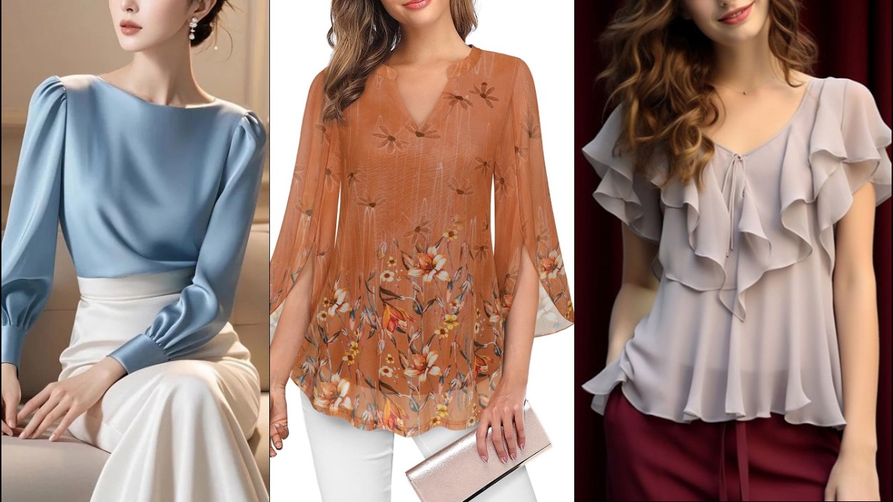 Most demanding daily wear stylish chiffon top designs for girls#safeeranaz