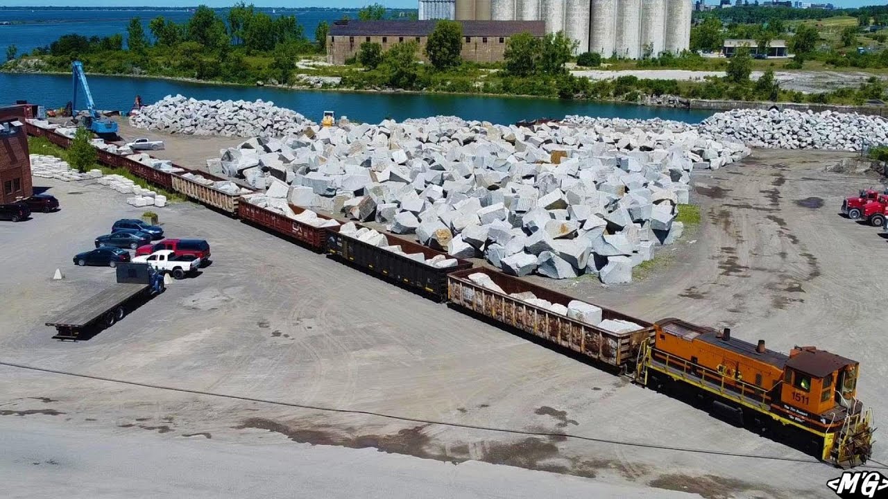 Boulder Delivery at the Old Bethlehem Site - YouTube