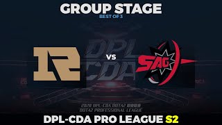RNG vs SAG Game 2 - DPL-CDA Season 2: Group Stage w/ MLP & johnxfire