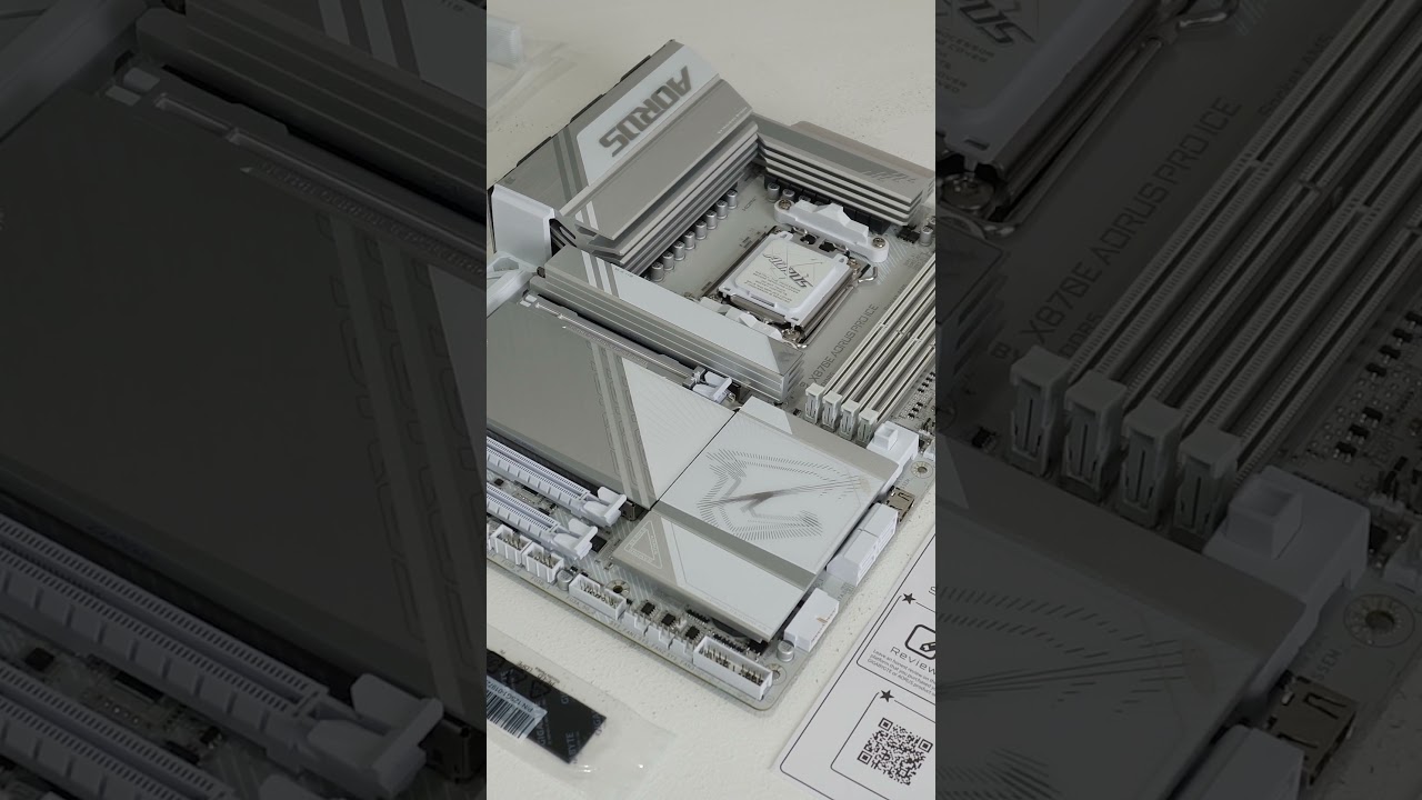 Gigabyte X870E AORUS Pro Ice Showcase – The Ultimate Whiteout AM5 Motherboard