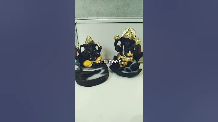 Gurugee's Golden Ganesh Backflow incense cone burner